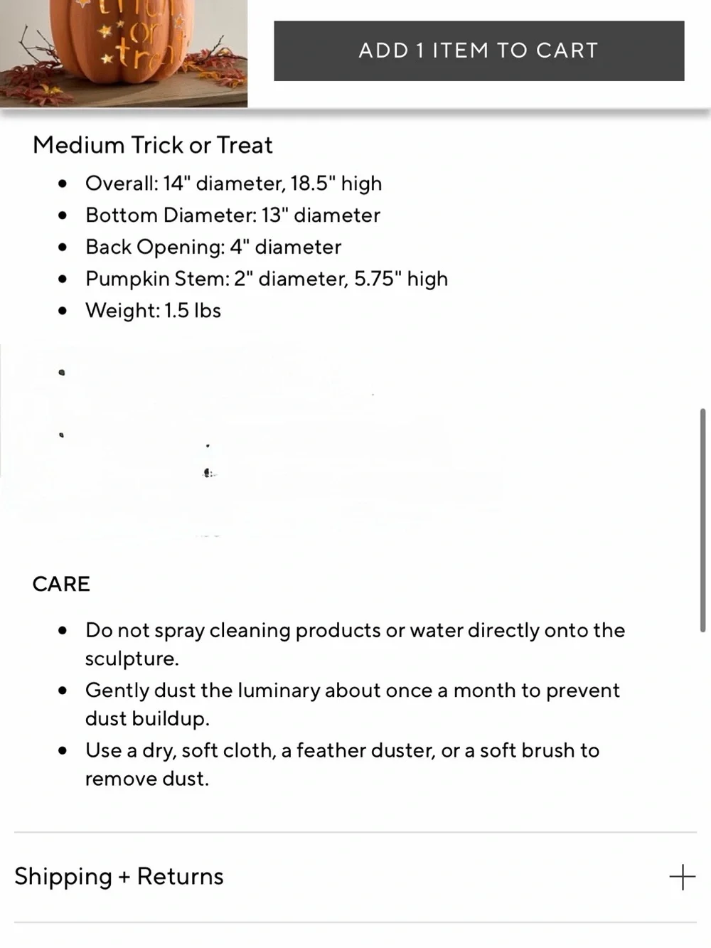 Pottery Barn Kids Orange Papier-Mâché Jack-O'-Lantern pumpkin decor retails $100